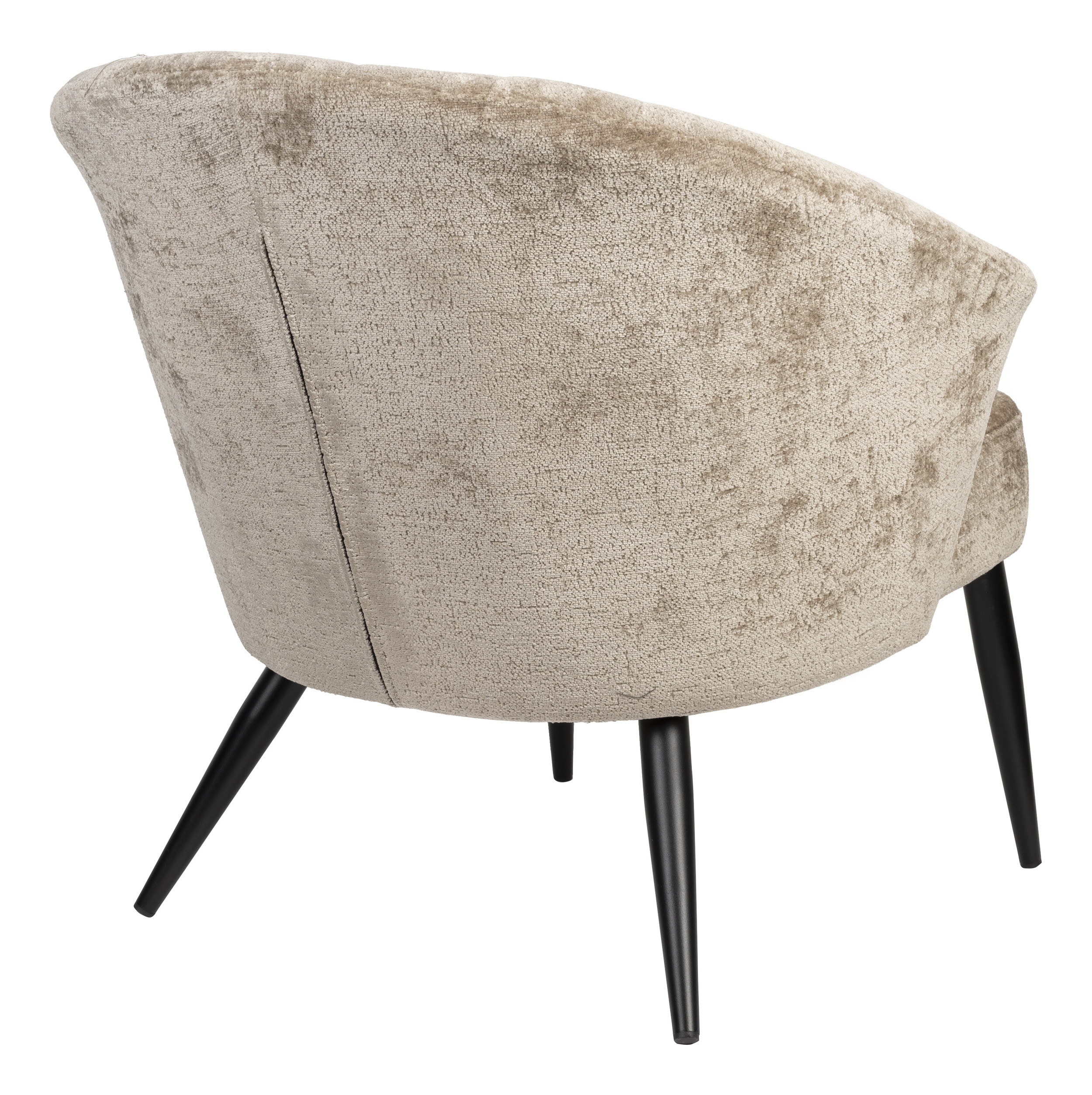 Dutchbone Fauteuil 'Georgia' Chenille, kleur Beige
