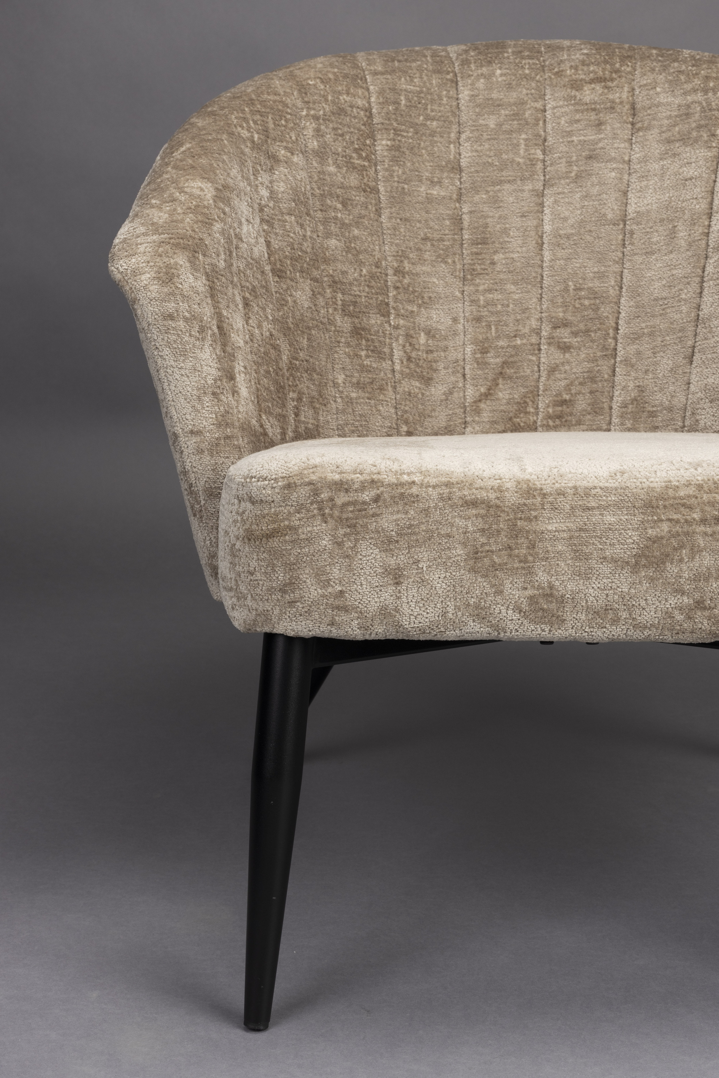 Dutchbone Fauteuil 'Georgia' Chenille, kleur Beige