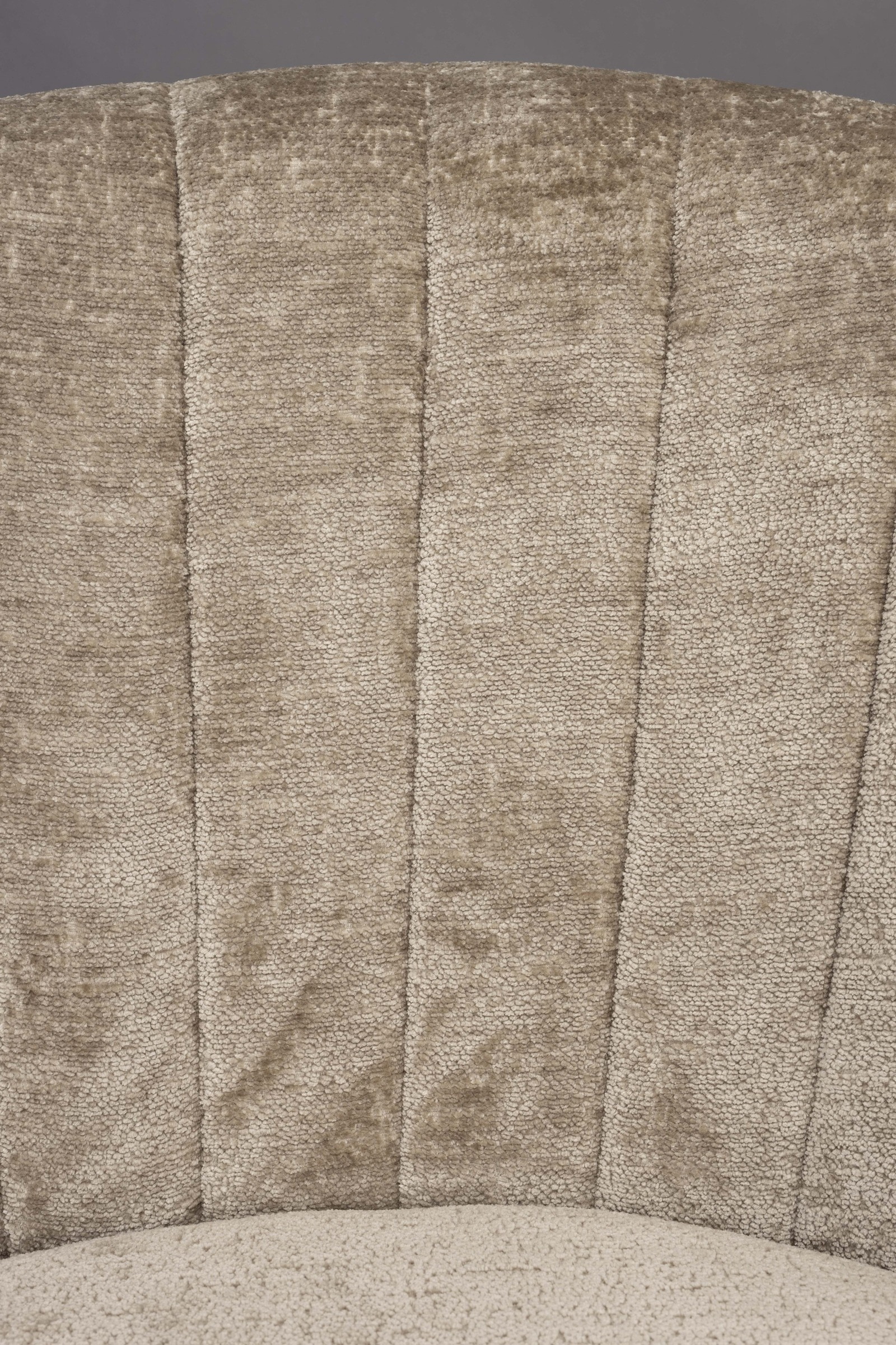 Dutchbone Fauteuil 'Georgia' Chenille, kleur Beige