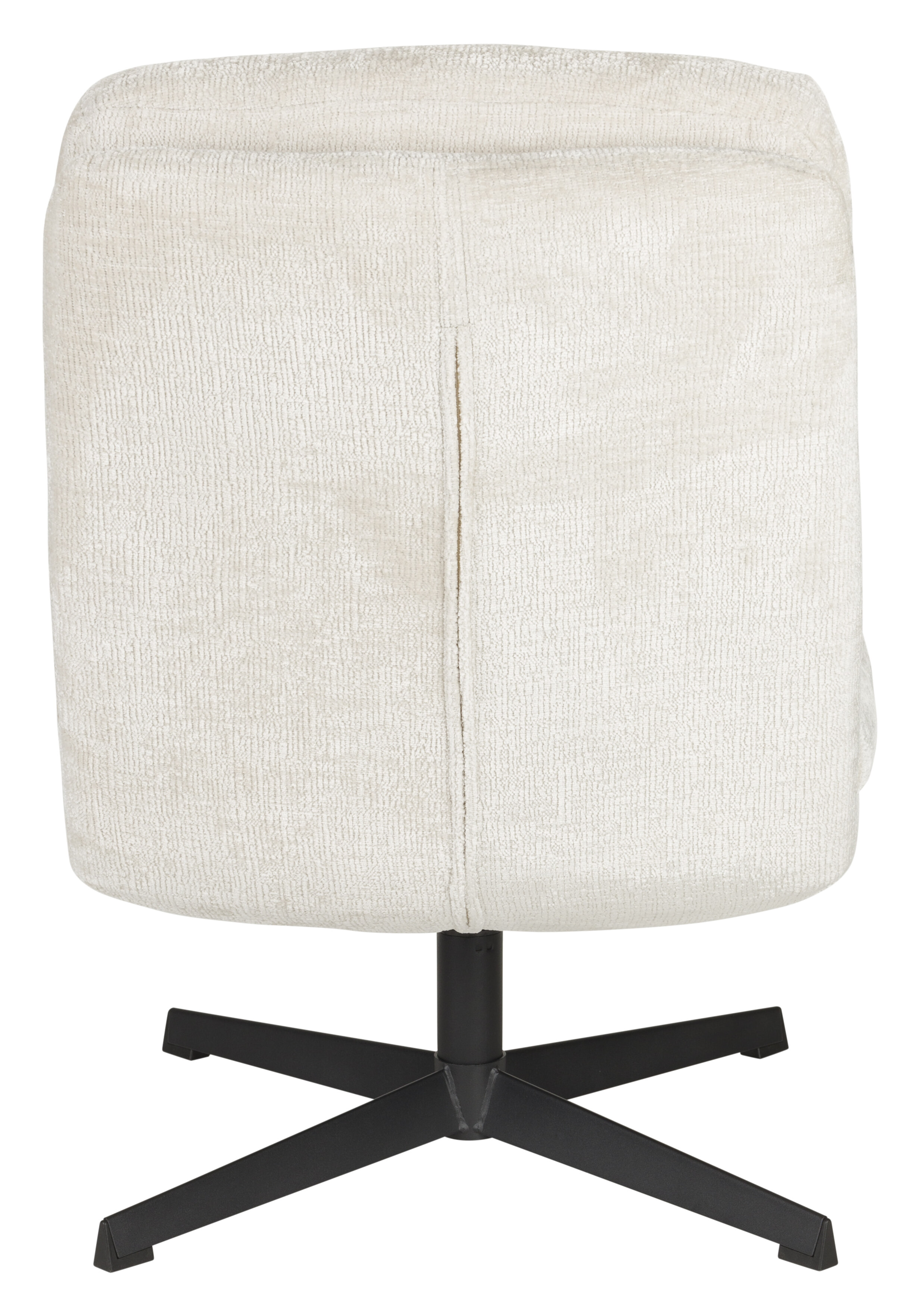 ZILT Draaifauteuil 'Kawana' Chenille, kleur Off White