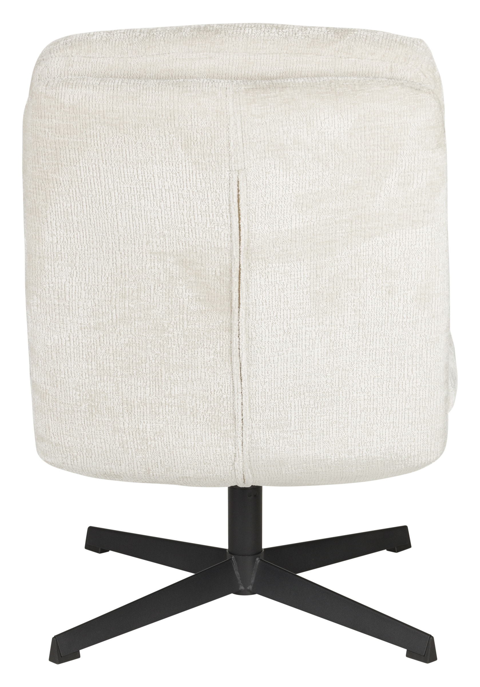 ZILT Draaifauteuil 'Kawana' Chenille, kleur Off White