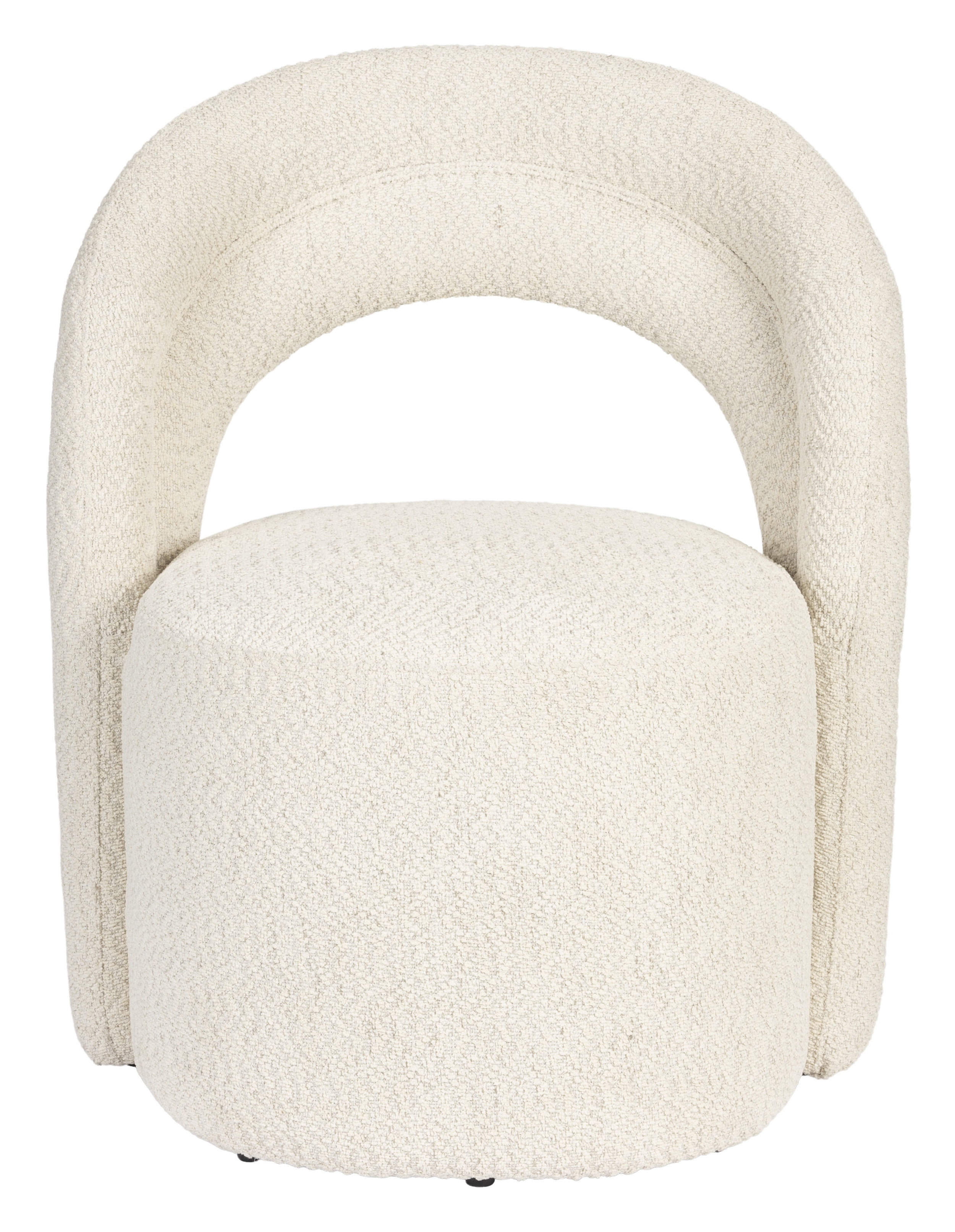 Dutchbone Draaifauteuil 'Seina' Bouclé, kleur Beige