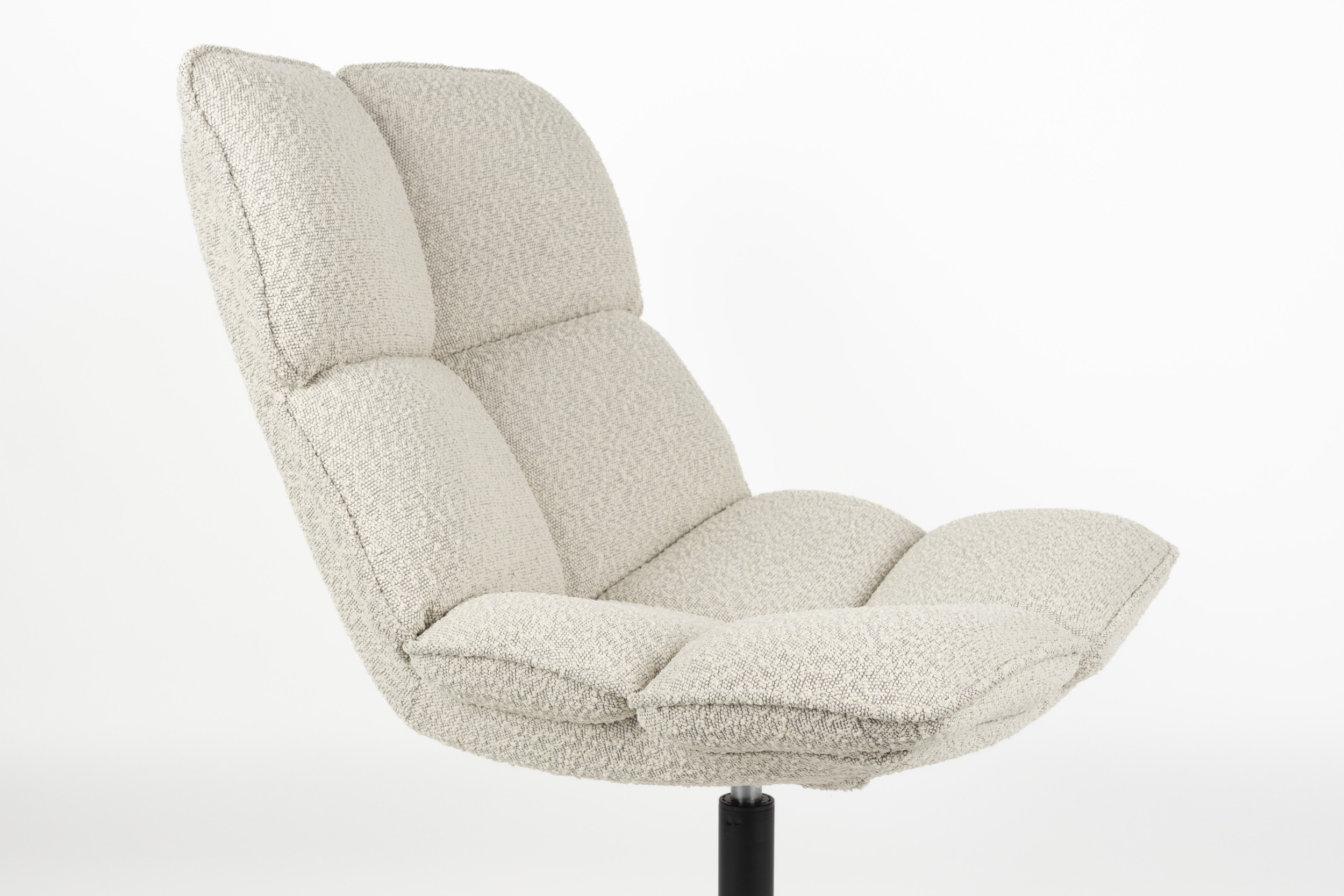 ZILT Draaifauteuil 'Cherly' Bouclé, kleur Beige