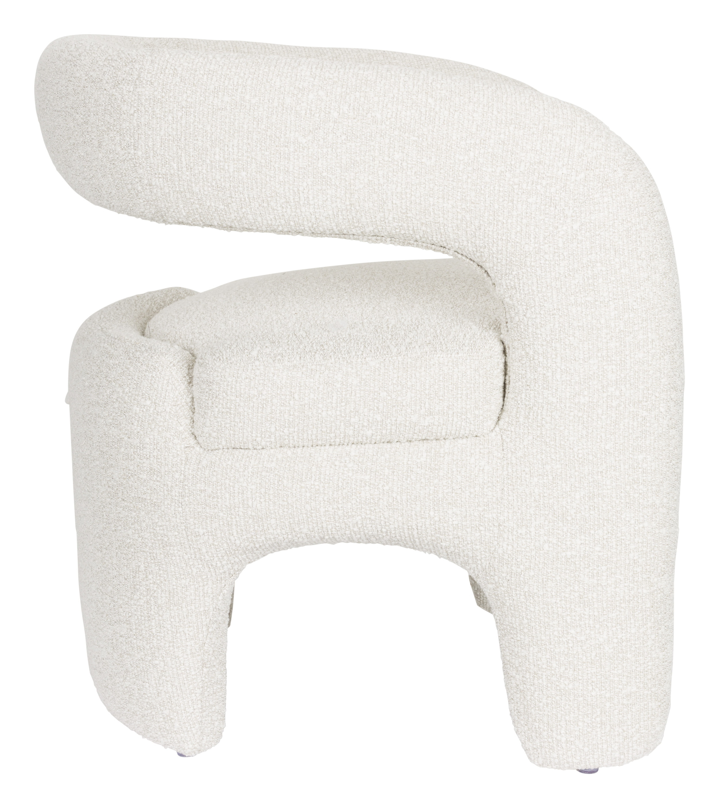ZILT Fauteuil 'Genia' Bouclé, kleur Off White