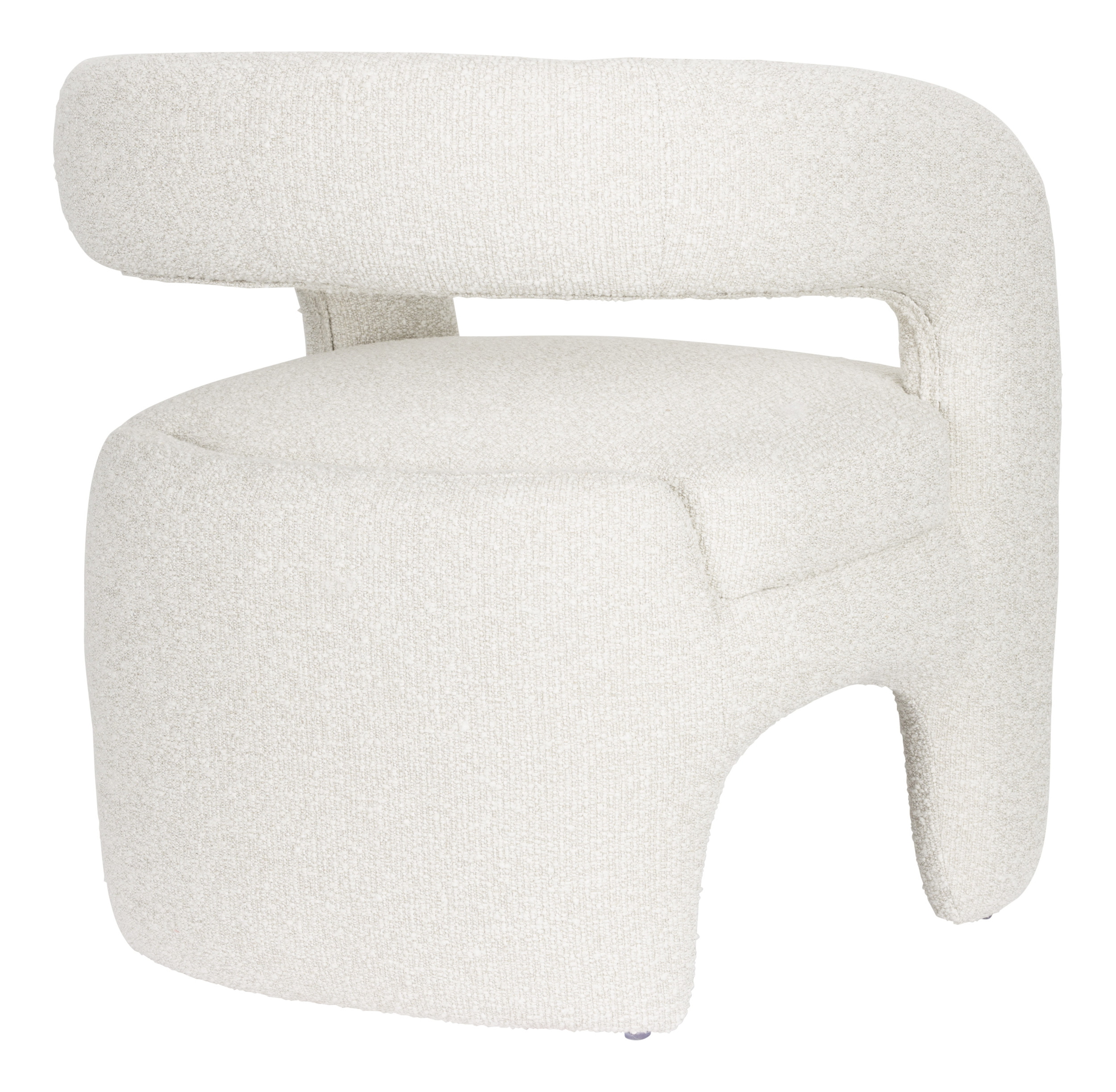 ZILT Fauteuil 'Genia' Bouclé, kleur Off White