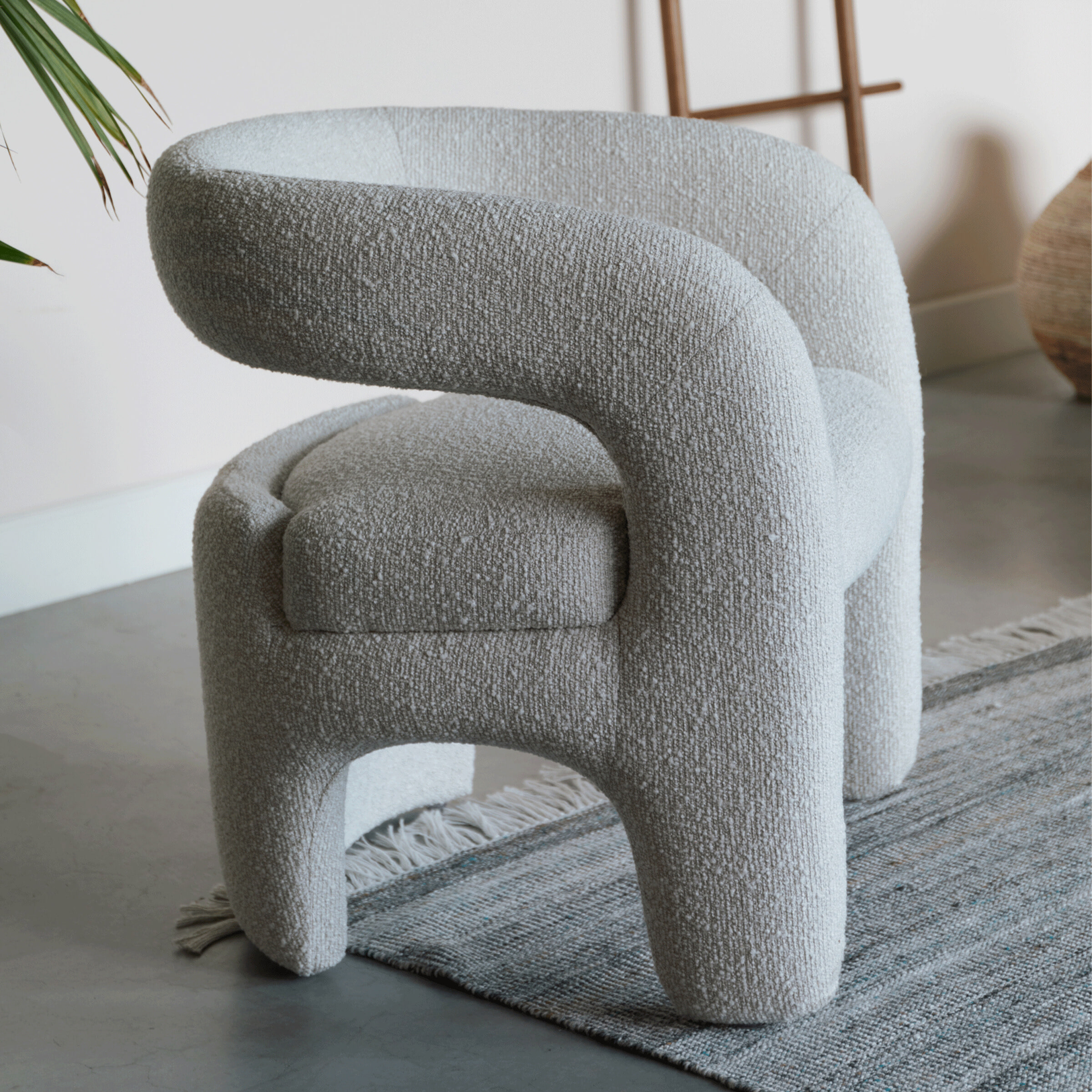 ZILT Fauteuil Genia Bouclé - Off White