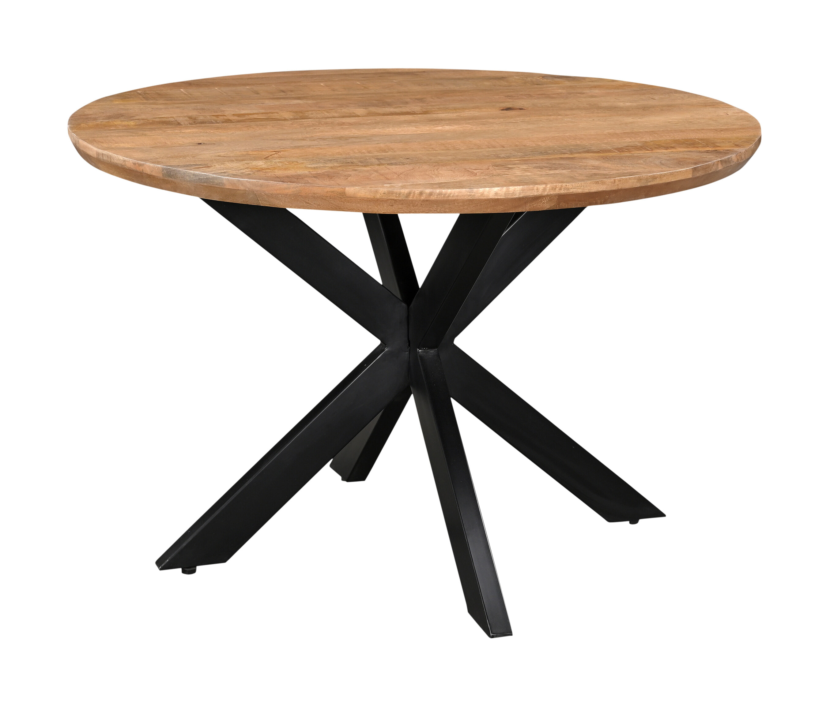 Livingfurn Ronde Eettafel 'Jesper' Mangohout, kleur Naturel