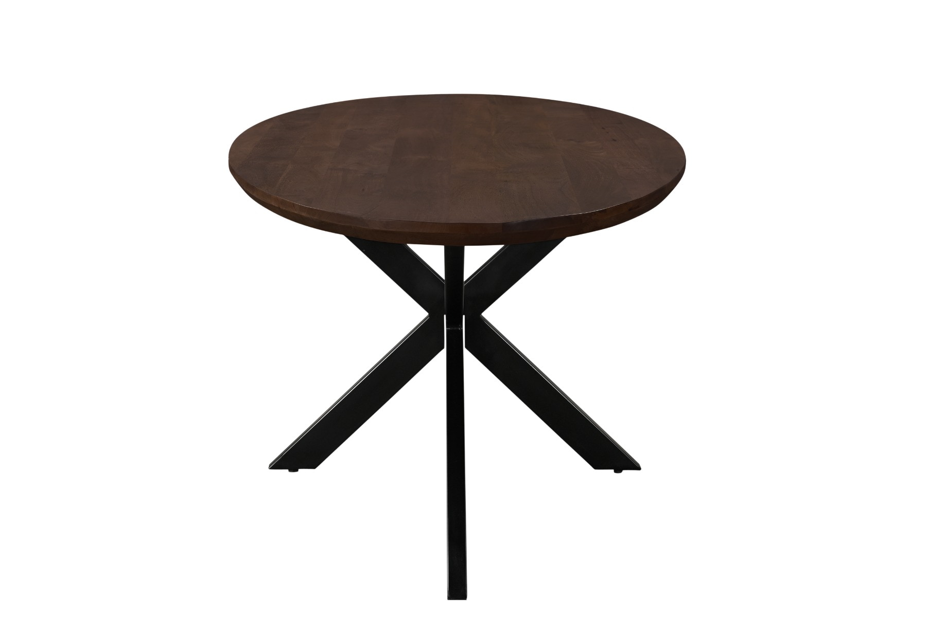 Livingfurn Ovale Eettafel 'Lifestyle' Mangohout, 210 x 110cm, kleur Donkerbruin