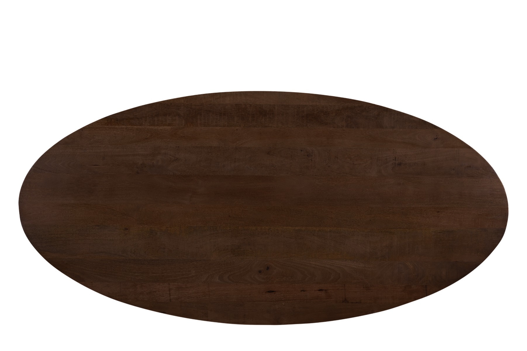 Livingfurn Ovale Eettafel 'Jesper' Mangohout, 240 x 110cm, kleur Bruin