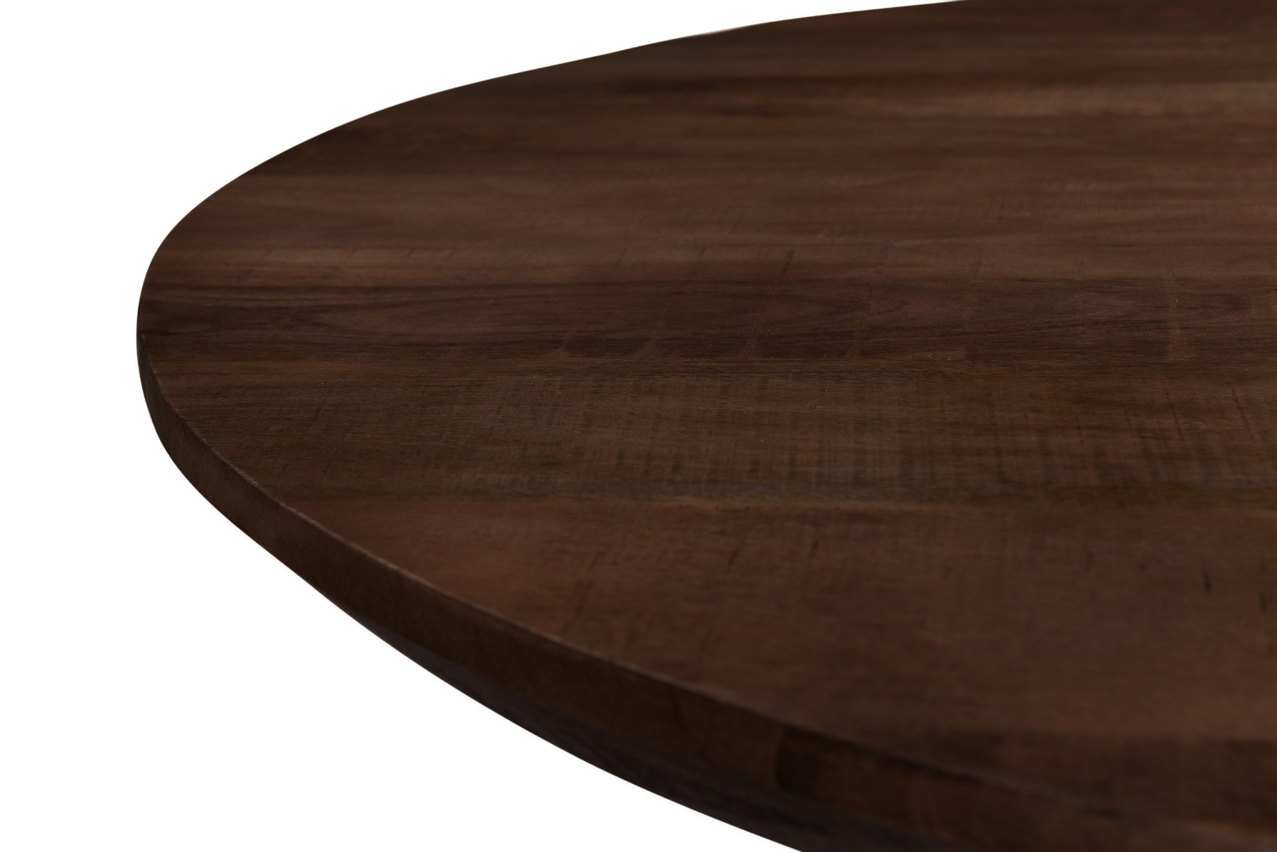 Livingfurn Ovale Eettafel 'Jesper' Mangohout, 240 x 110cm, kleur Bruin