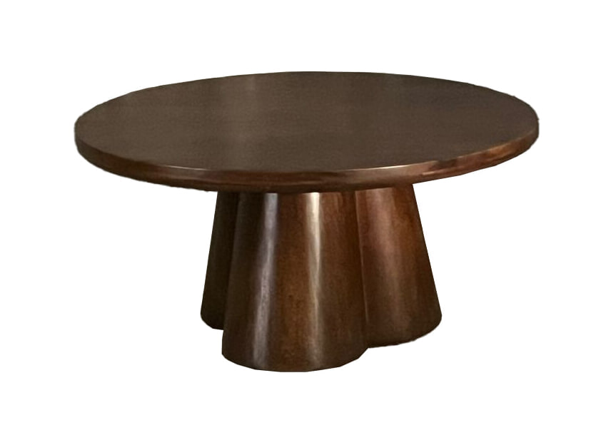 Brix Ronde Salontafel Clubs Mangohout, 80cm - Bruin