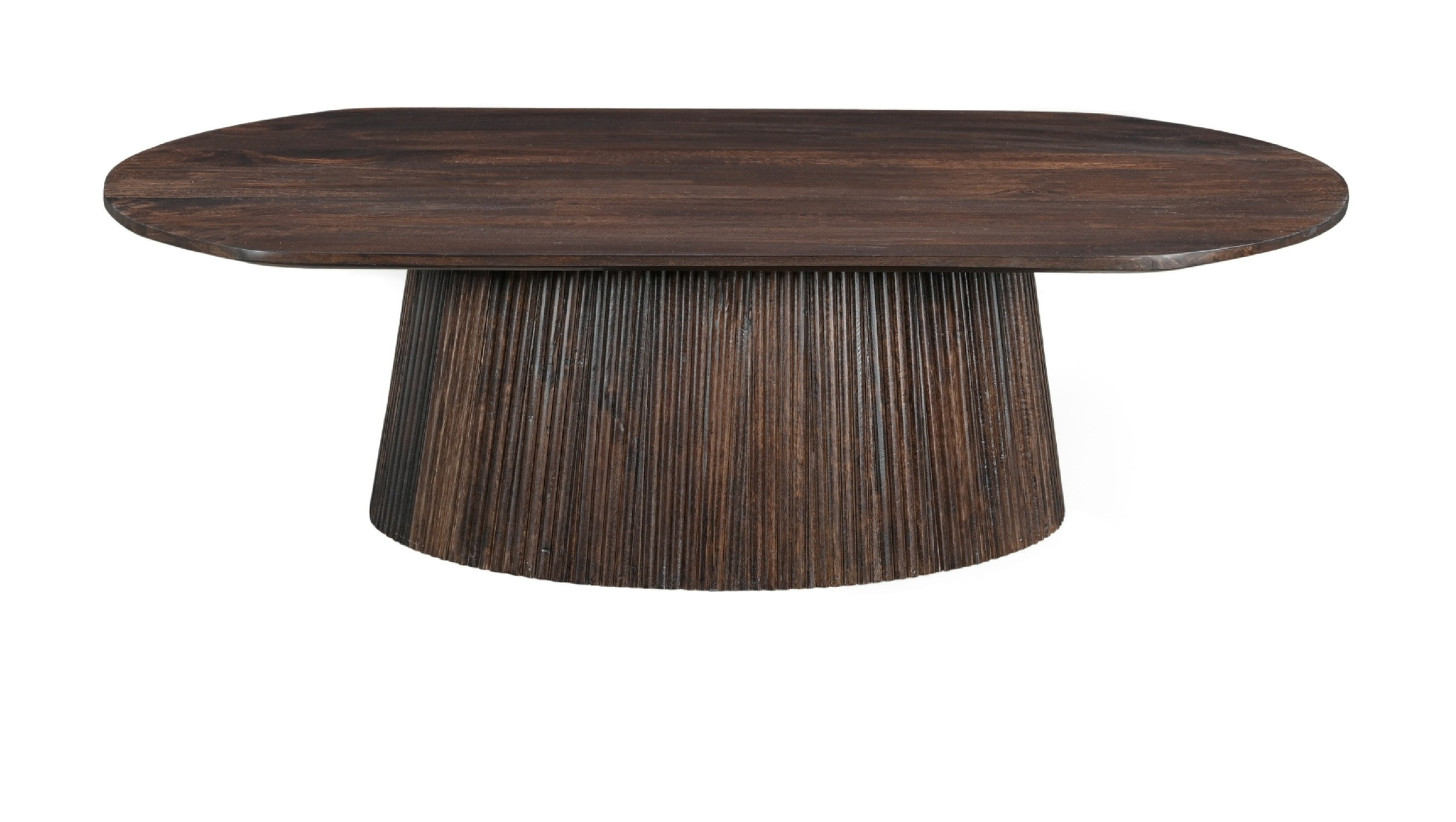 Sohome Ovale Salontafel 'Olav' Mangohout, 120 x 70cm, kleur Walnoot