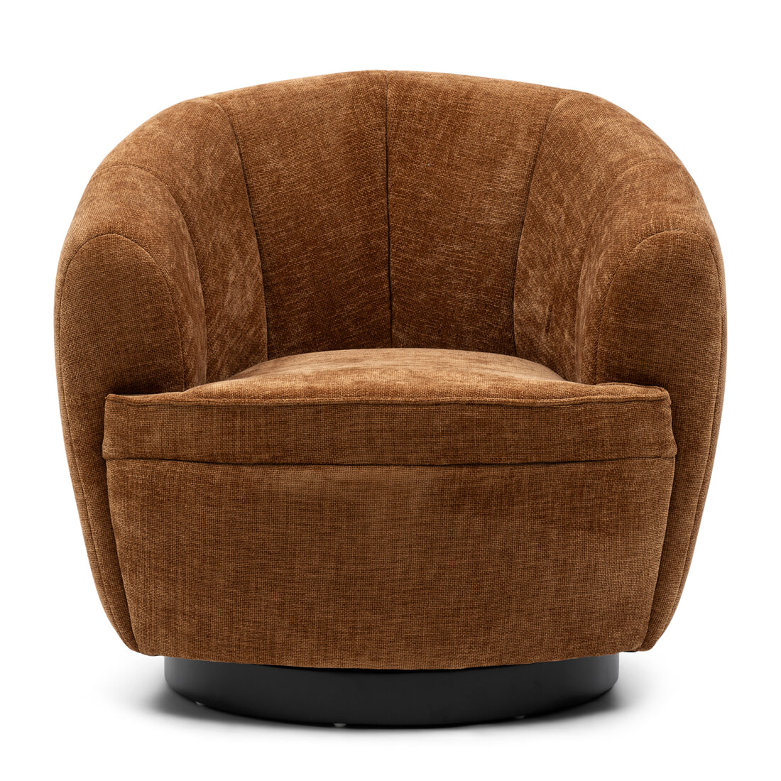 Rivièra Maison Draaifauteuil 'The Countess' Weave stof, kleur Maroon Brown