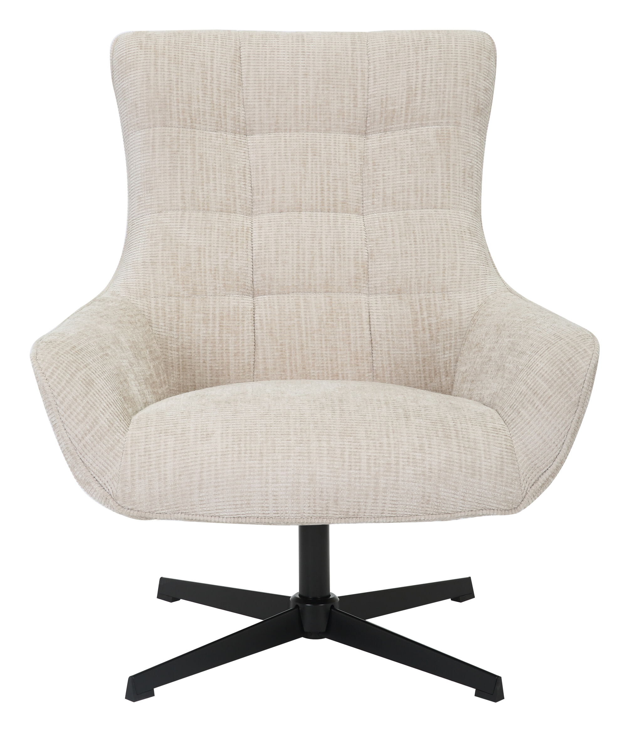 Livingfurn Draaifauteuil 'Naomi' kleur Toffee