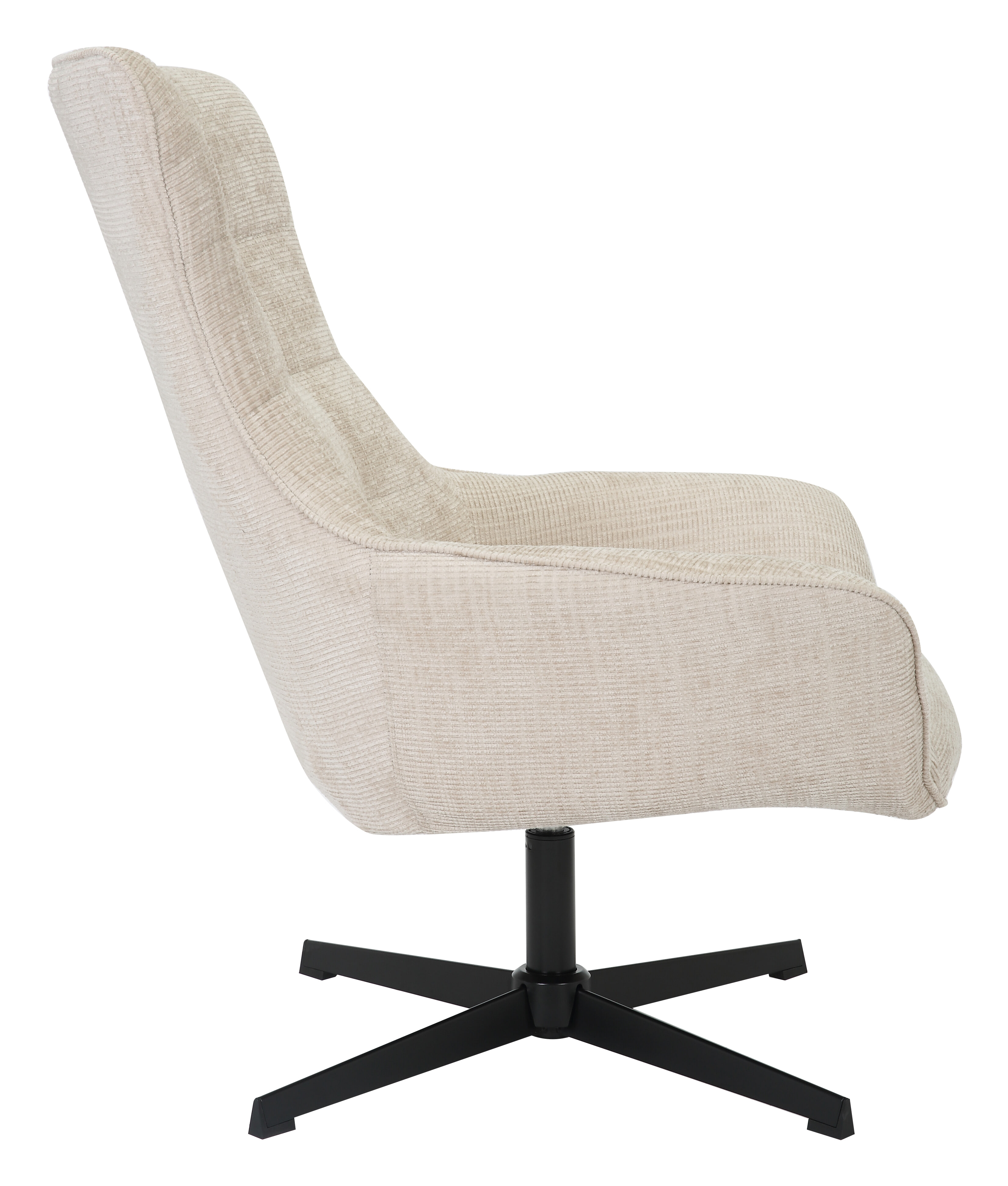 Livingfurn Draaifauteuil 'Naomi' kleur Toffee