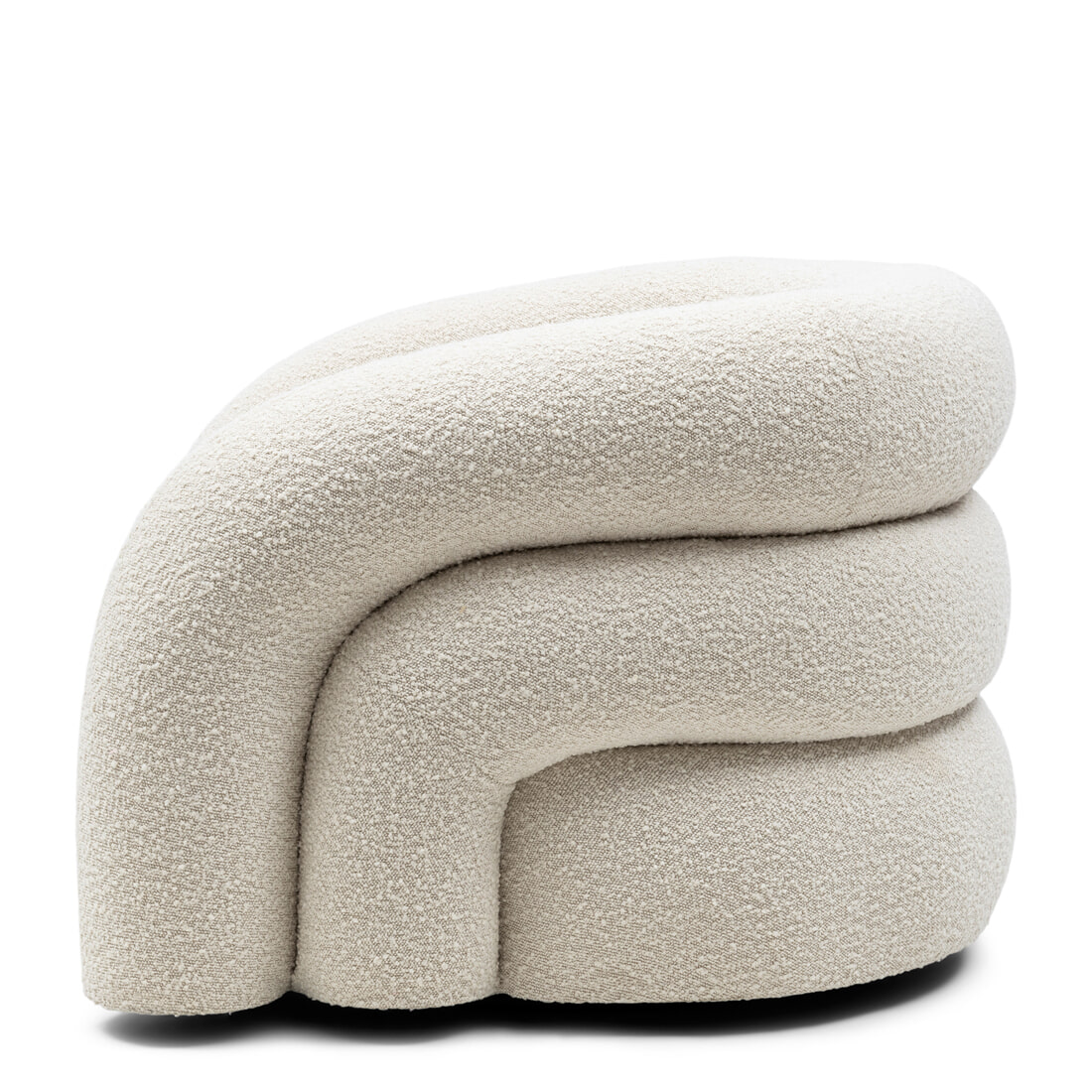 Rivièra Maison Draaifauteuil 'Vittorio' Bouclé, kleur Simply White