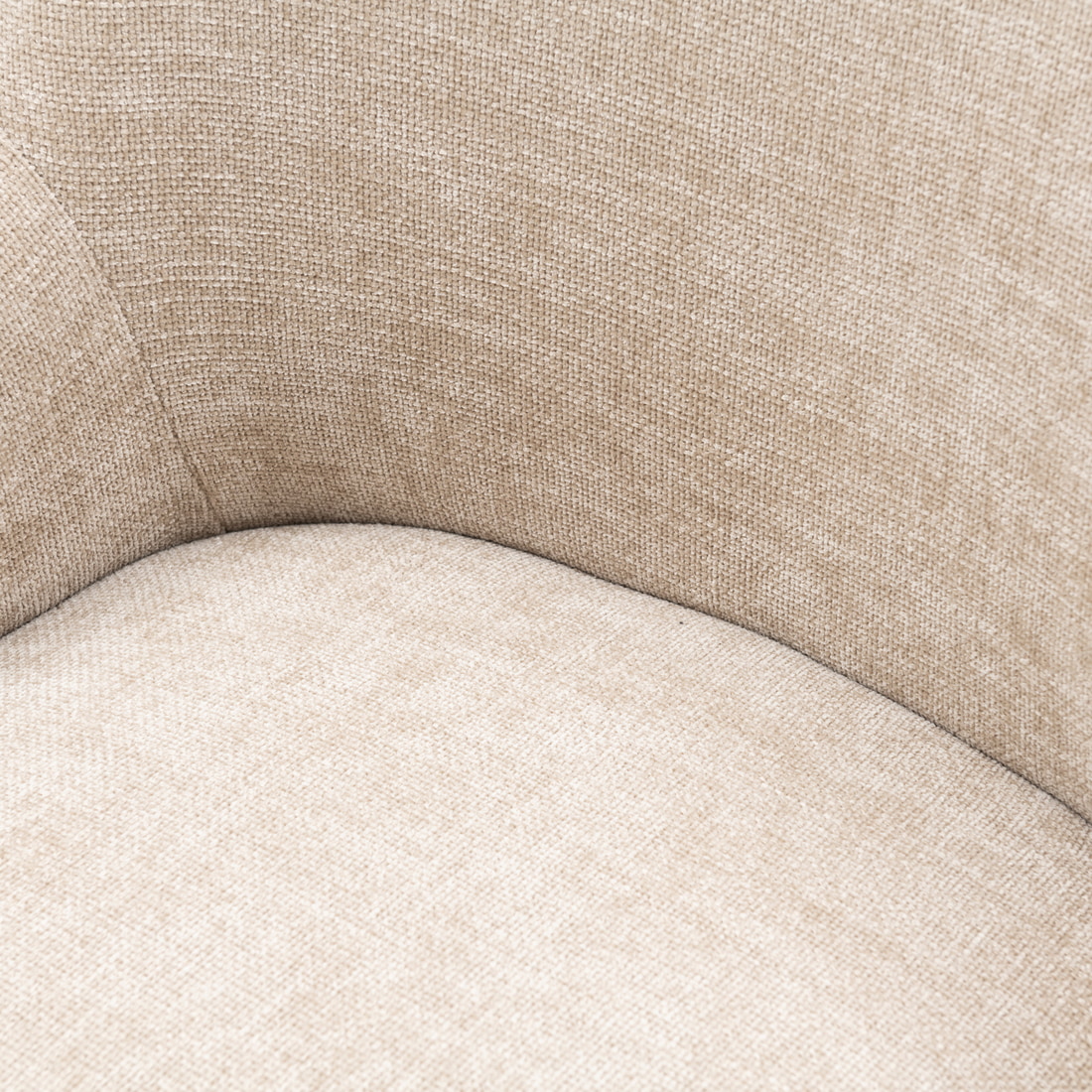 Rivièra Maison Eetkamerstoel 'Whistler' Rubberhout en stof, kleur Natural Linen
