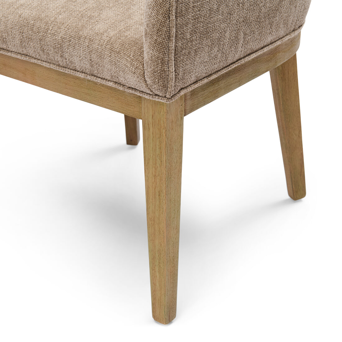 Rivièra Maison Eetkamerstoel 'Whistler' Rubberhout en stof, kleur Taupe