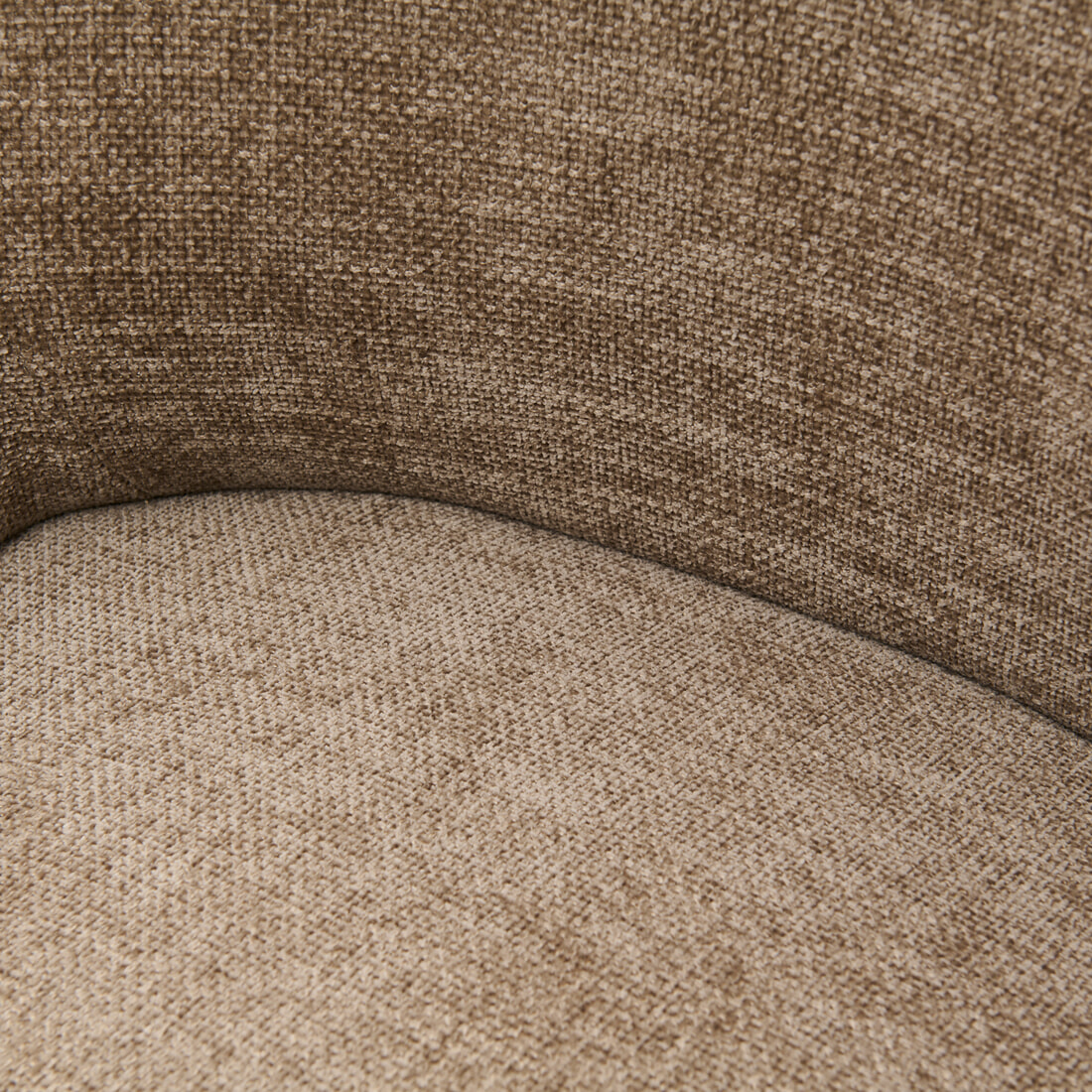 Rivièra Maison Eetkamerstoel 'Whistler' Rubberhout en stof, kleur Taupe