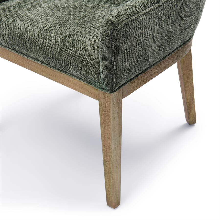Rivièra Maison Eetkamerstoel 'Whistler' Met armleuning, Geweven stof, kleur Italian Olive