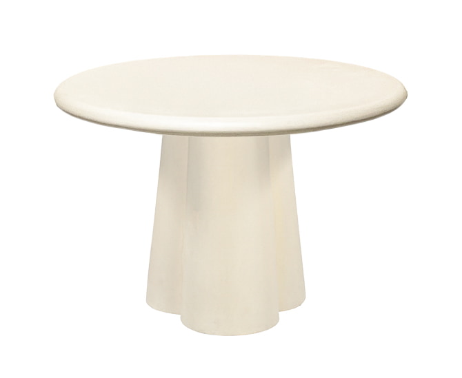 Sohome Ronde Eettafel 'Scottie' Beton, 130cm, kleur Crème