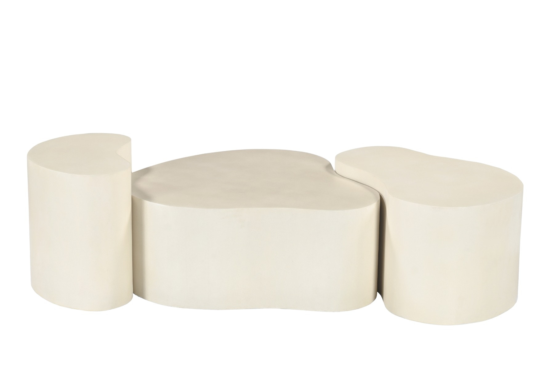Sohome Organische Salontafel 'Scottie' Beton, 50 x 33cm