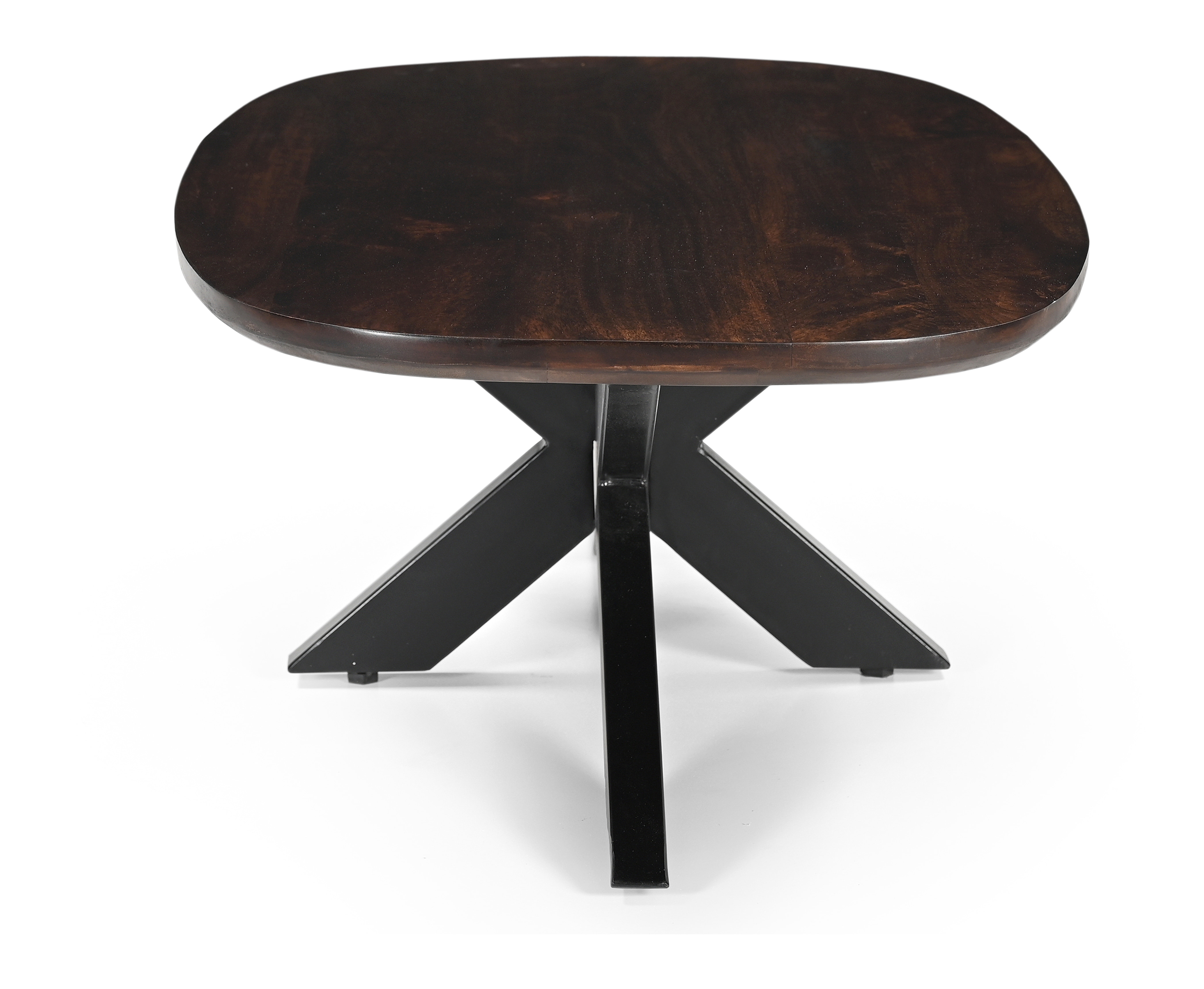 Livingfurn Deens ovale Salontafel 'Jesper' 120 x 75cm, kleur Donkerbruin