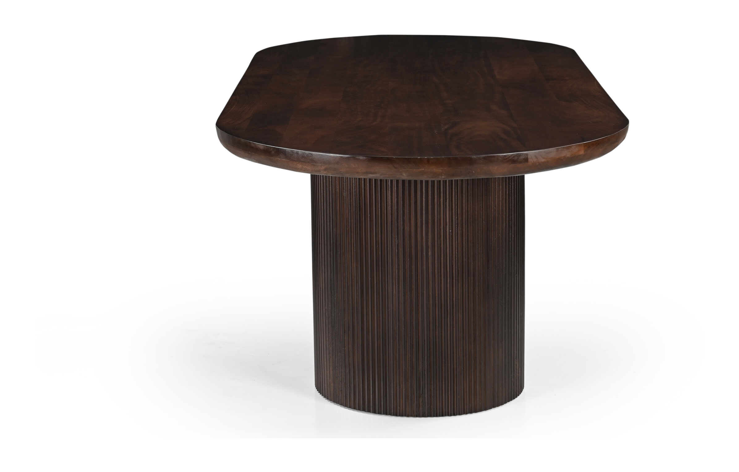 Sohome Ovale Eettafel 'Sadey' Mangohout, 300 x 110cm, kleur Bruin