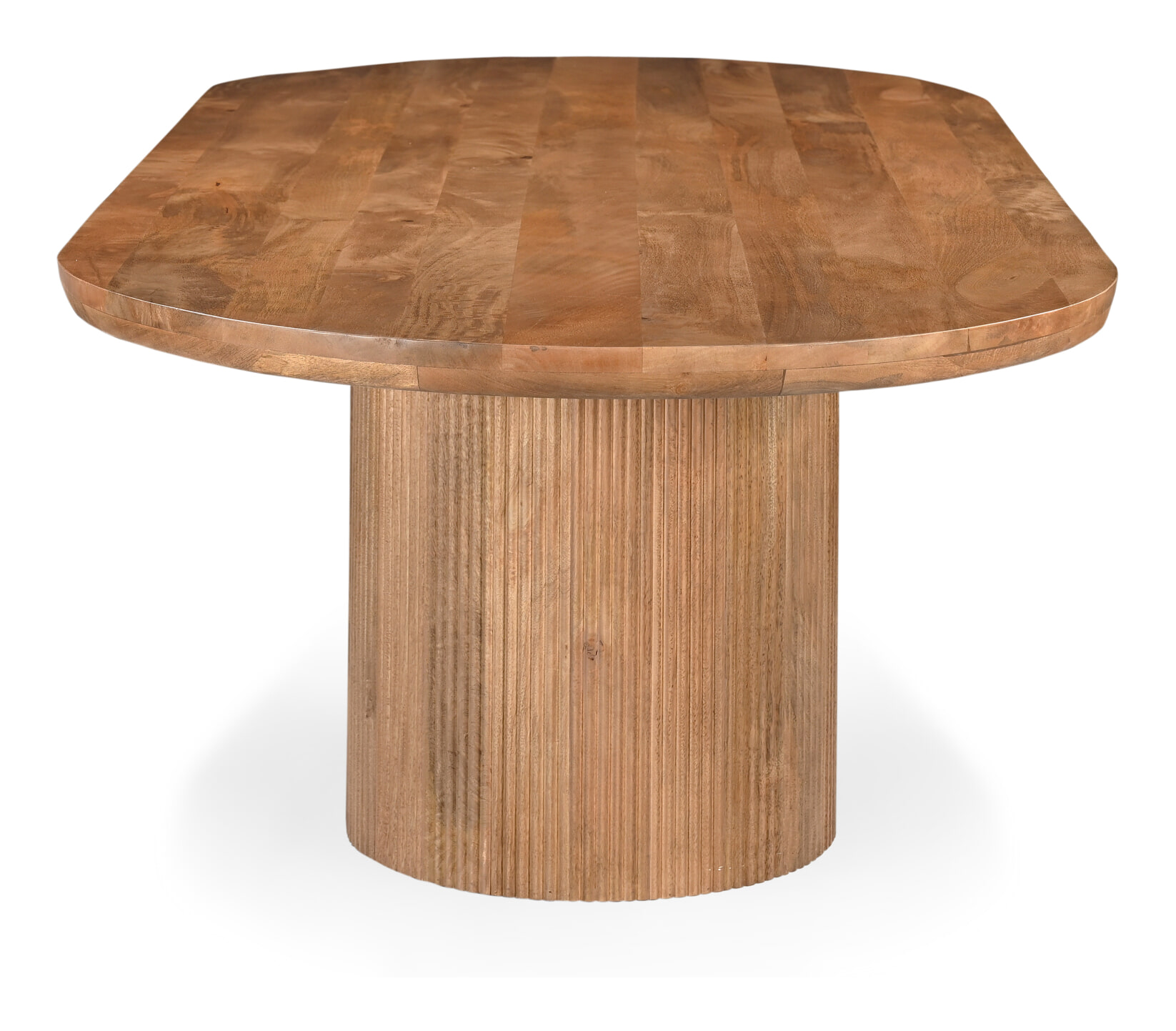 Sohome Ovale Eettafel 'Sadey' Mangohout, 300 x 110cm, kleur Naturel
