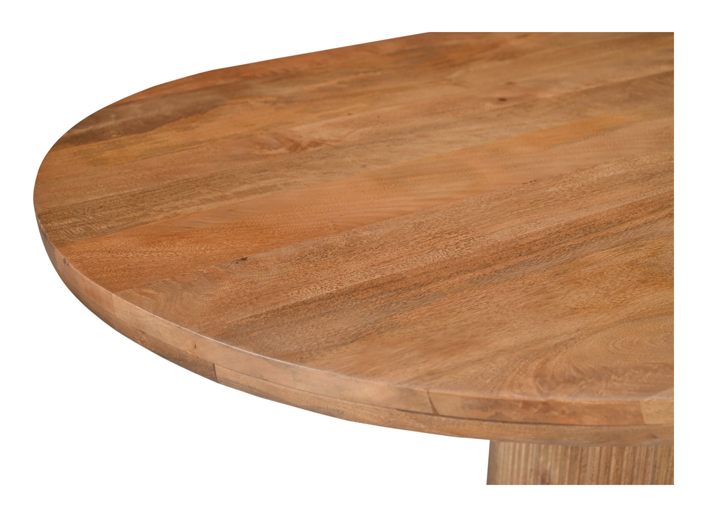 Sohome Ovale Eettafel 'Sadey' Mangohout, 300 x 110cm, kleur Naturel