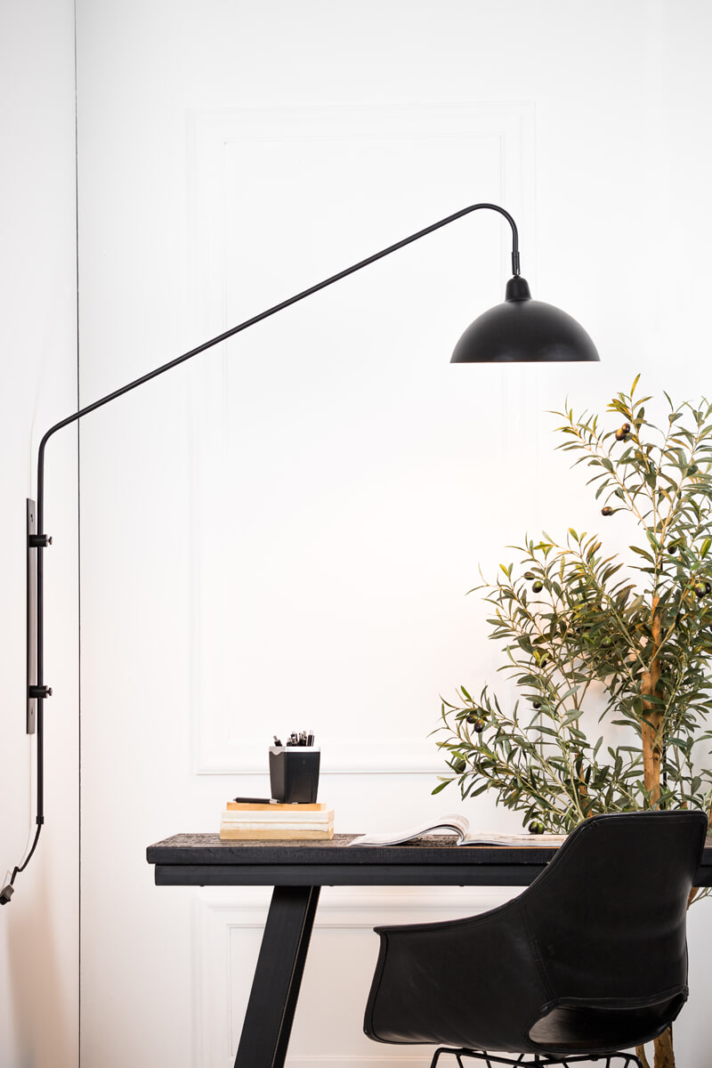 vtwonen Wandlamp 'Orion', mat zwart