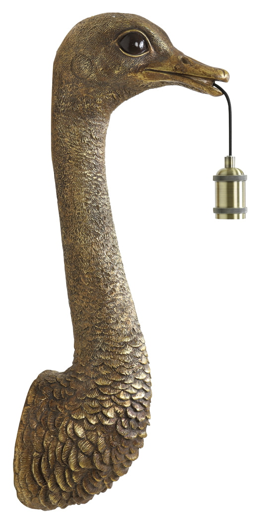 Light & Living Wandlamp 'Ostrich' 72cm, kleur Antiek Brons