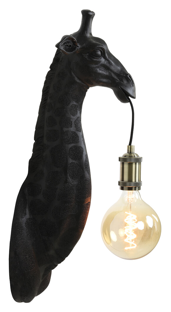 Light & Living Wandlamp 'Giraffe' kleur Mat Zwart