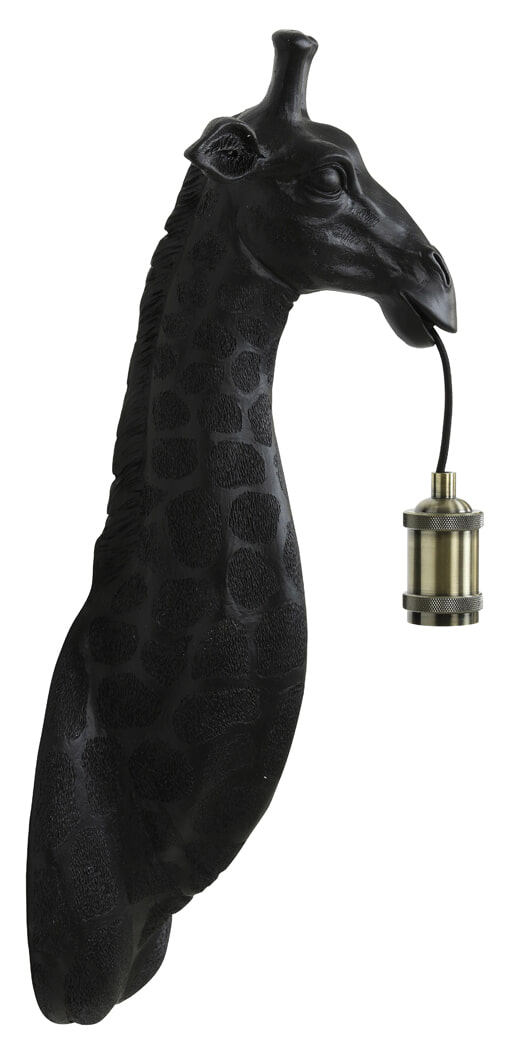 Light & Living Wandlamp 'Giraffe' kleur Mat Zwart