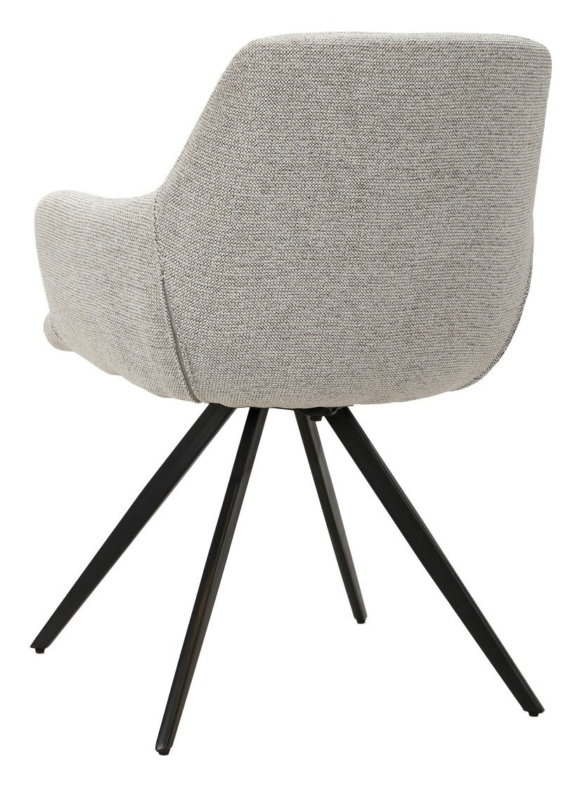 Livingfurn Draaibare Eetkamerstoel 'Doreen' kleur Naturel