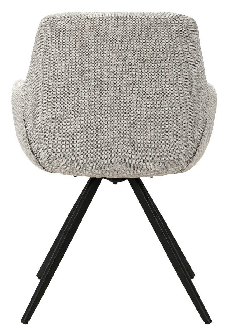 Livingfurn Draaibare Eetkamerstoel 'Doreen' kleur Naturel