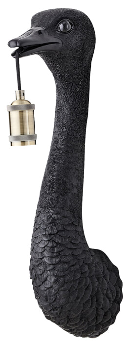 Light & Living Wandlamp 'Ostrich' 57cm, kleur Zwart