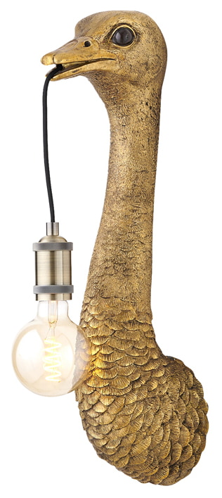 Light & Living Wandlamp 'Ostrich', 57.5cm, kleur Antiek Brons