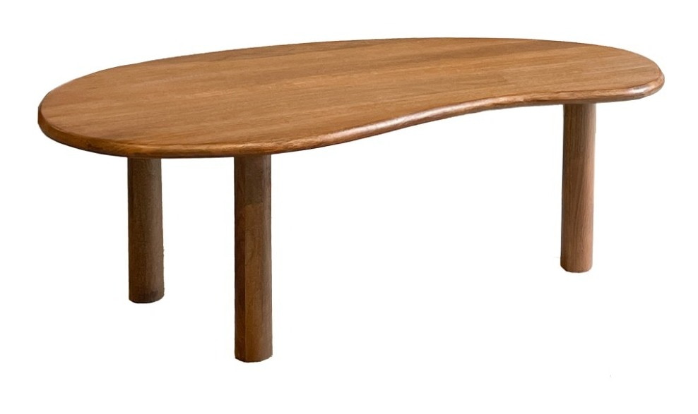 Sohome Organische Salontafel 'Noralie' Mangohout, Set van 2 stuks, kleur Naturel