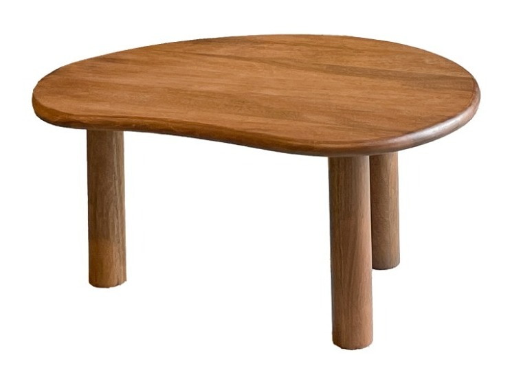 Sohome Organische Salontafel 'Noralie' Mangohout, Set van 2 stuks, kleur Naturel