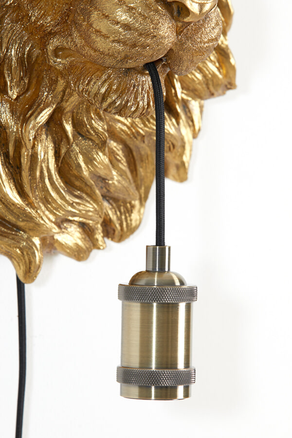 Light & Living Wandlamp 'Lion' kleur Antiek Brons