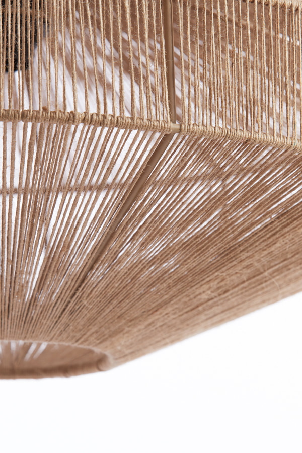 Light & Living Wandlamp 'Lyra' kleur Naturel/Mat Zwart