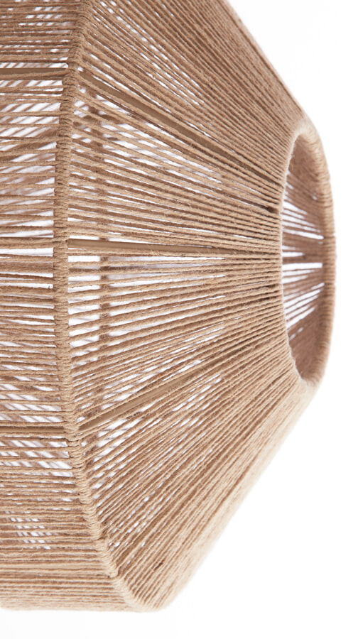 Light & Living Wandlamp 'Lyra' Ø31cm, kleur Naturel/Mat Zwart