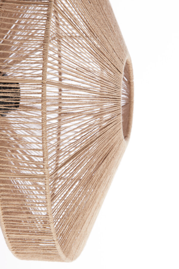 Light & Living Wandlamp 'Lyra' Ø43cm, kleur Naturel/Mat Zwart