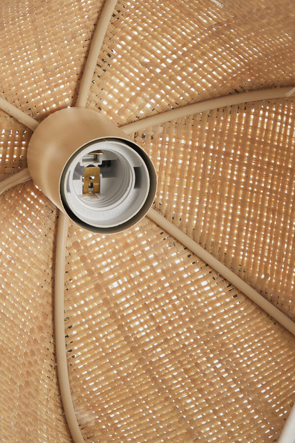 Light & Living Wandlamp 'Sulina' Raffia, kleur Naturel/Groen