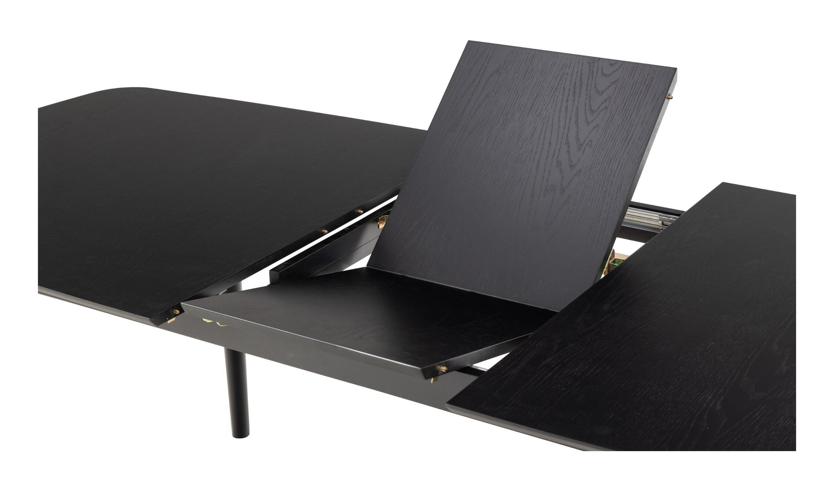 Bendt Uitschuifbare Eettafel 'Montreux' Eiken 180-219 x 90cm, kleur zwart
