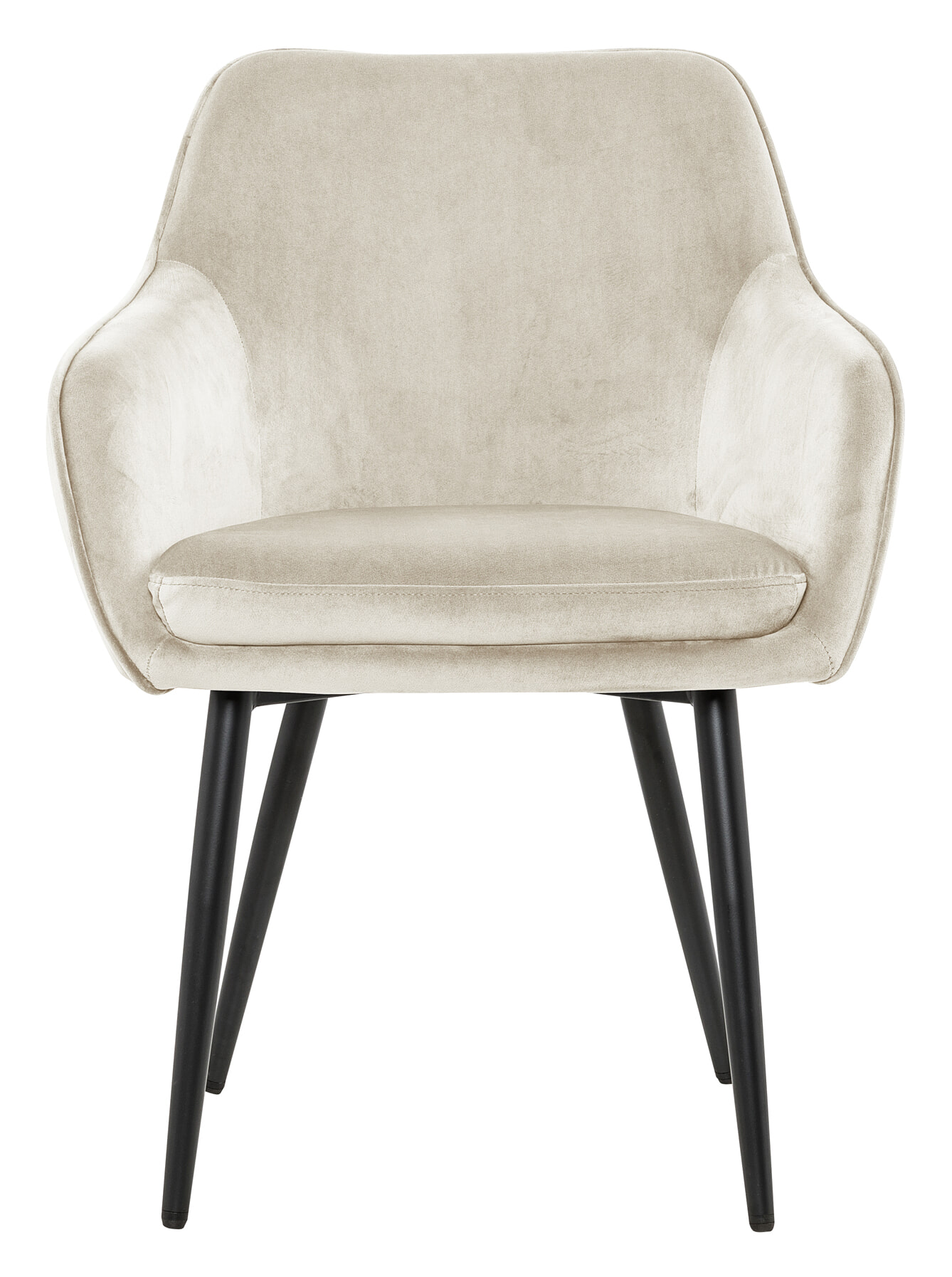 Artistiq Eetkamerstoel 'Juna' Velvet, kleur beige