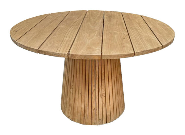 Livingfurn Ronde Tuintafel 'Cindo' Teakhout, 120cm