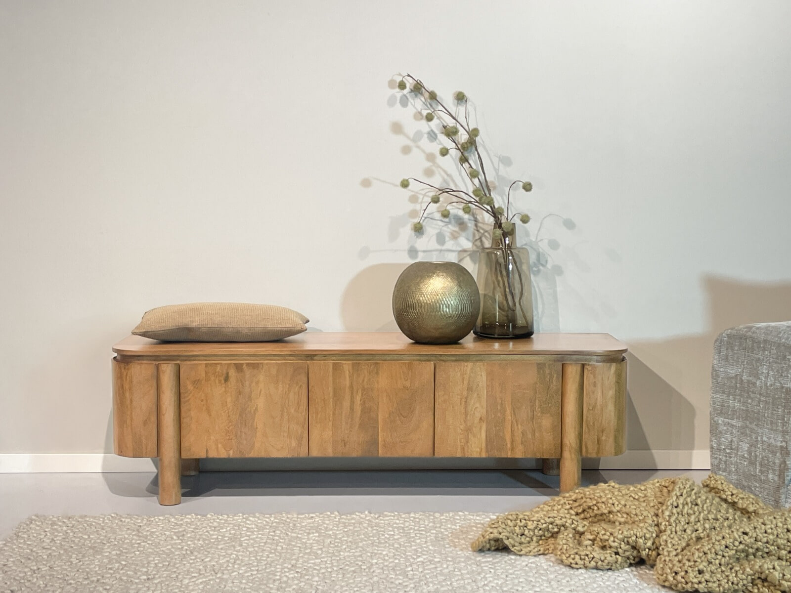 Livingfurn TV-meubel 'Salano' Mangohout, 170 cm