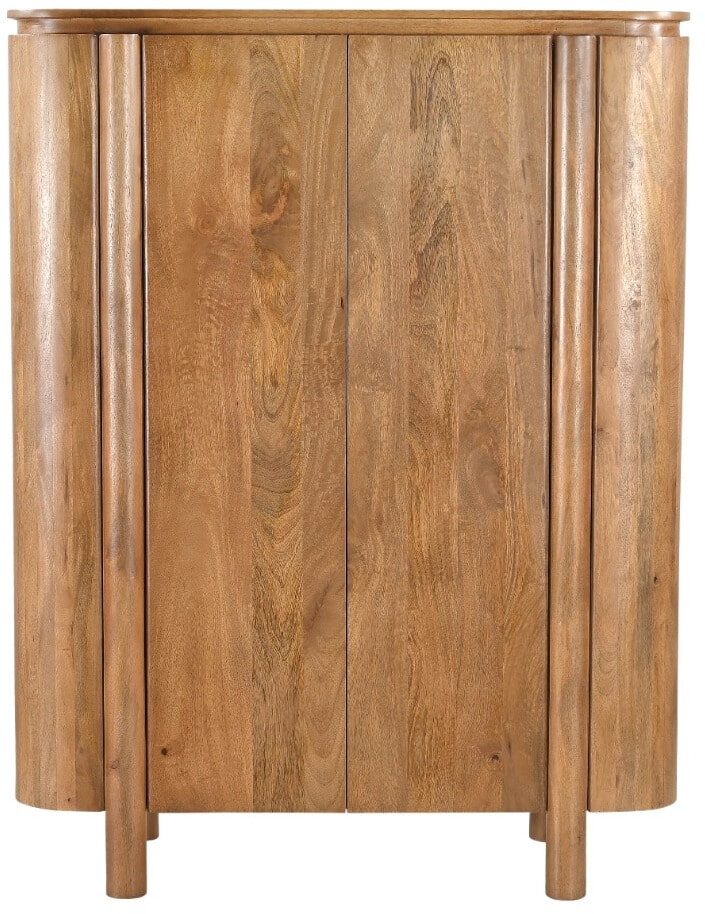 Livingfurn Opbergkast 'Salano' Mangohout, 150 x 115cm, kleur Naturel